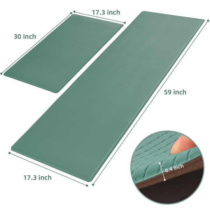 Kitchen Floor Mat Two-piece Set Of Non-slip, Waterproof And Easy To Sc