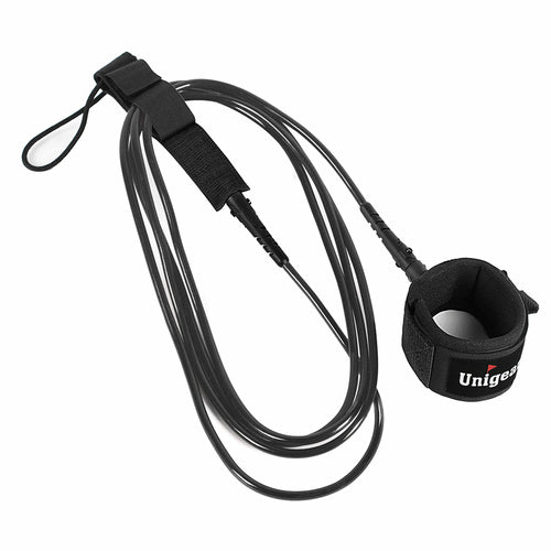 Straight Surfboard Leash with Waterproof Pouch