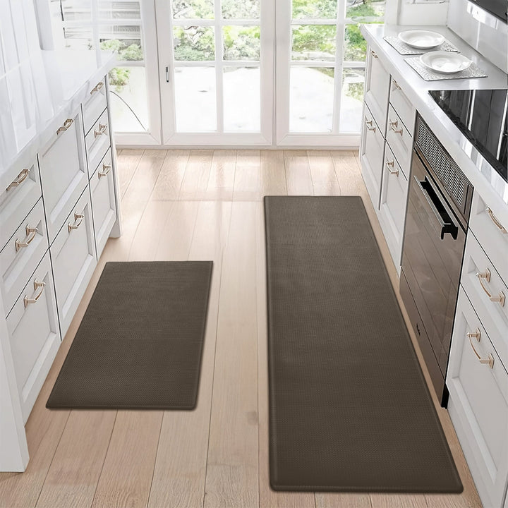 Kitchen Floor Mat Two-piece Set Of Non-slip, Waterproof And Easy To Sc