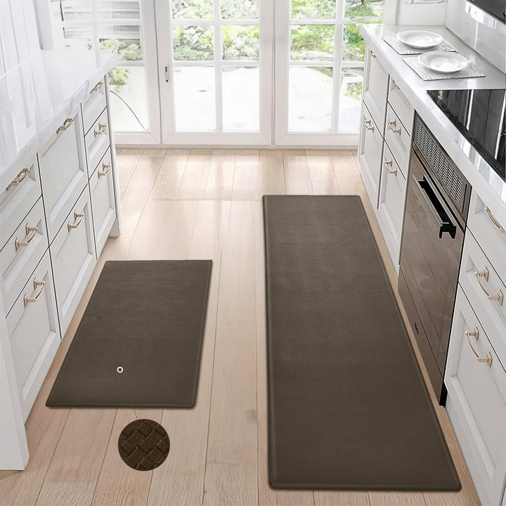 Kitchen Floor Mat Two-piece Set Of Non-slip, Waterproof And Easy To Sc