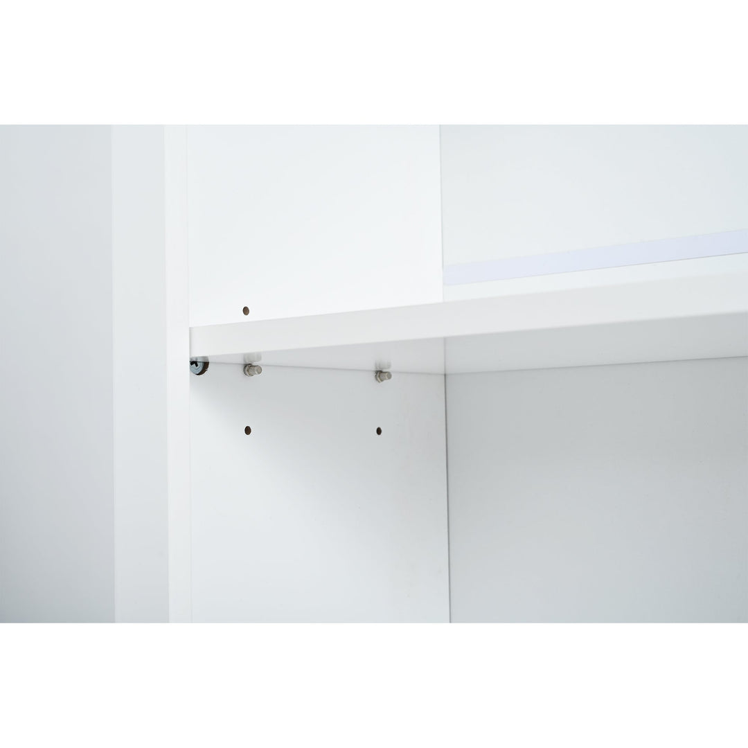 Modern 83.7inch High Kitchen Pantry, Freestanding Tall Kitchen Hutch