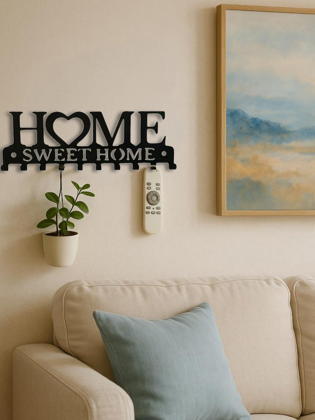 Gorgeous Single-Piece Wall-Mounted Key Holder, Keys Organized , Key