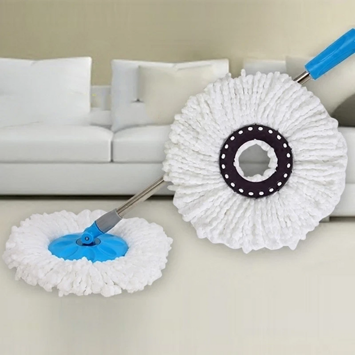 6 Pack Replacement Microfiber Mop Head Refill 360° Spin Easy Cleaning