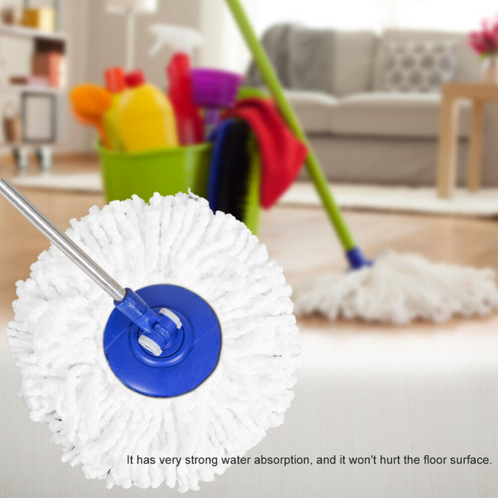 6 Pack Replacement Microfiber Mop Head Refill 360° Spin Easy Cleaning