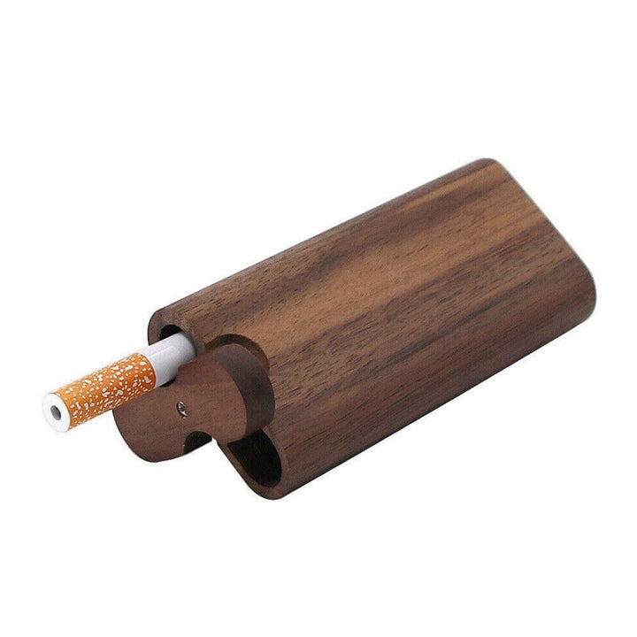 Wooden Dugout Pipe Self Cleaning Metal Bat Poker Smoking Pipe One