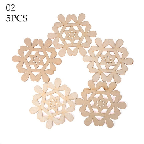 5PCS Wood Cup Pad Kitchen Placemat Table Mat