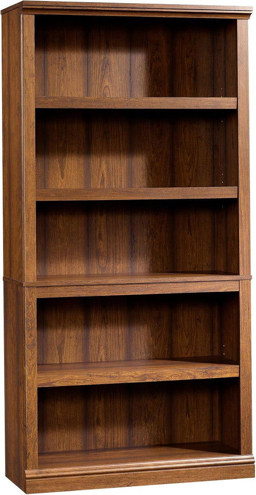 Washington Cherry 5 Shelf Bookcase With Adjustable Shelves