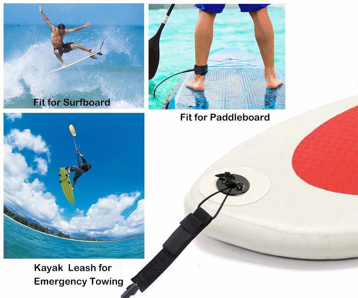 Straight Surfboard Leash with Waterproof Pouch
