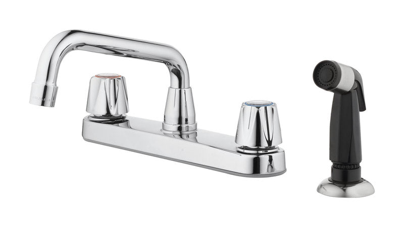 Oakbrook 4876447 Compression Two Handle Chrome Kitchen Faucet for Side