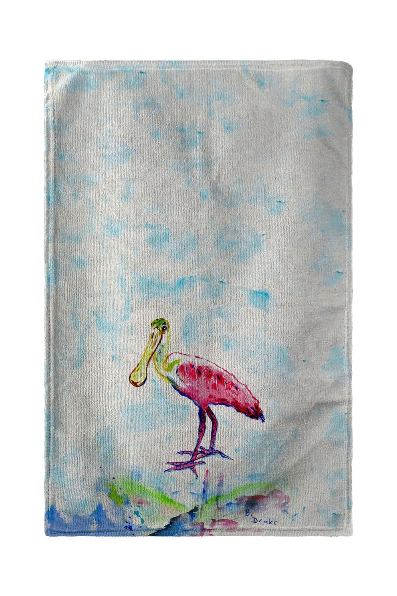 Betsy Drake KT530 Pink Spoonbill Kitchen Towel