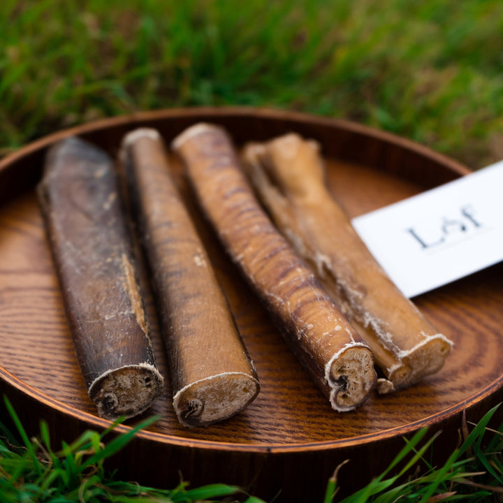 Lof Premium Odor-Free 6 Inch Monster Bully Sticks - 100% Beef Pizzle