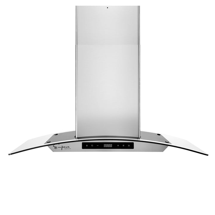 Empava 36RH09 36 in. 400 CFM Kitchen Island Wall Mount Ducted Range
