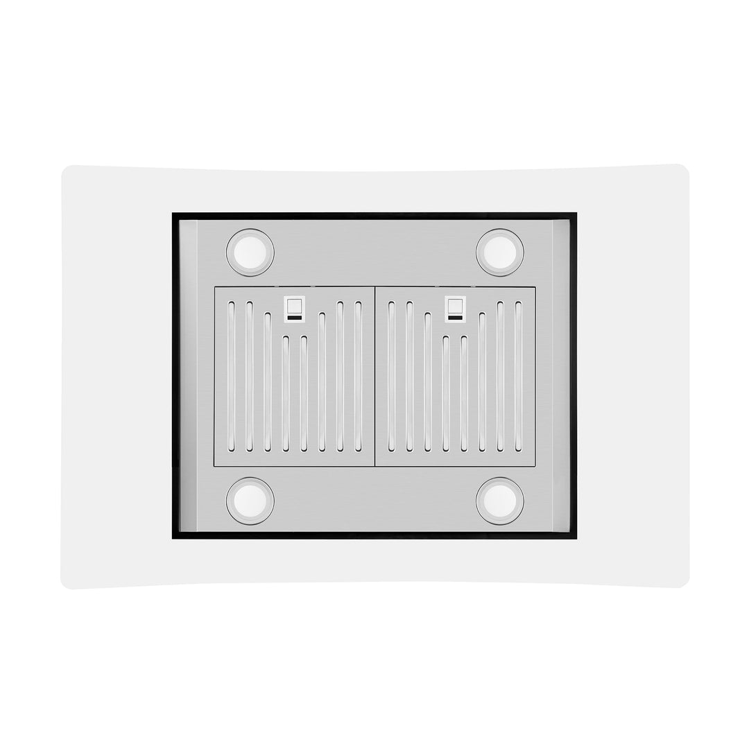 Empava 36RH09 36 in. 400 CFM Kitchen Island Wall Mount Ducted Range