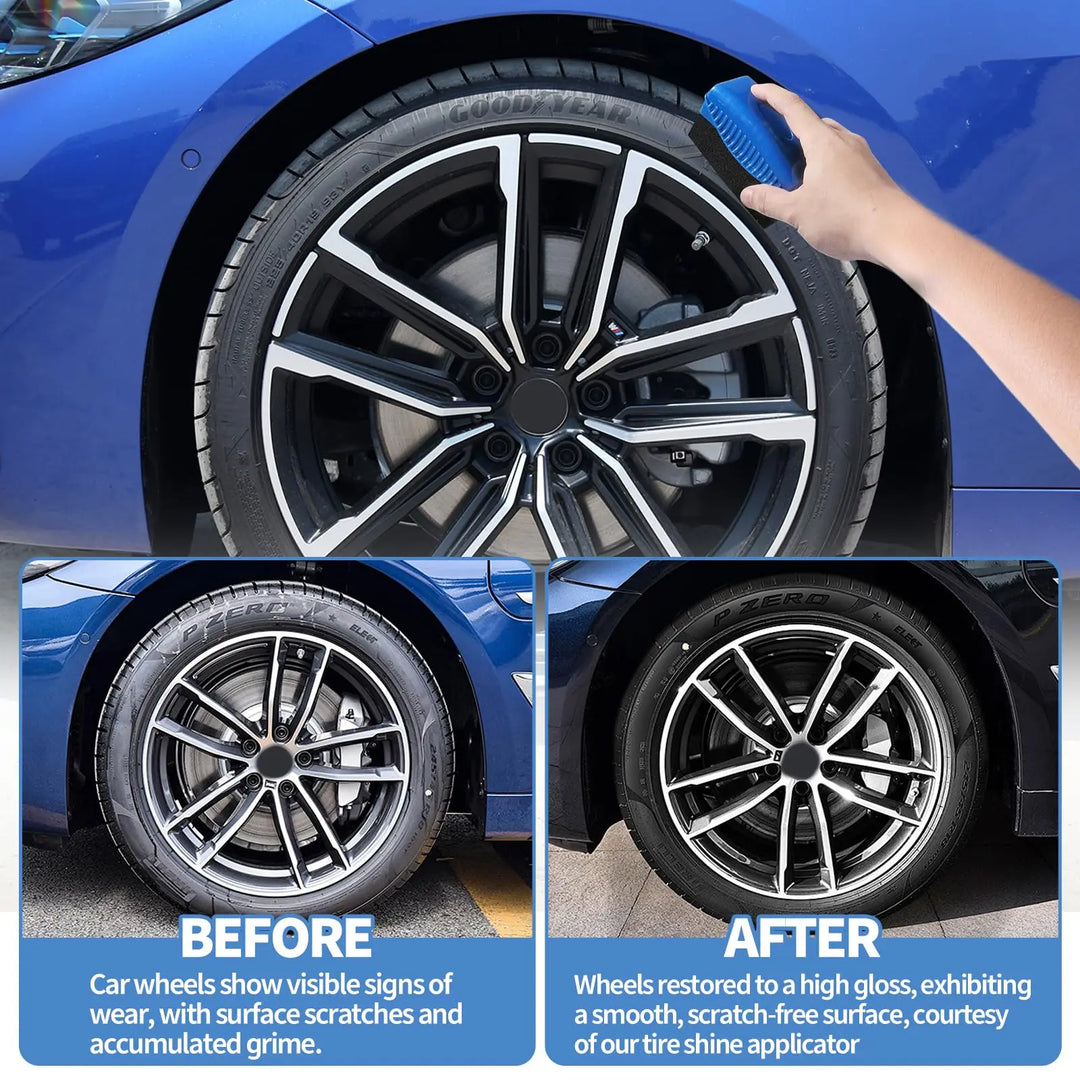 Waxing Sponge Brush for Car Tires Cleaning Tire Edges and Corners