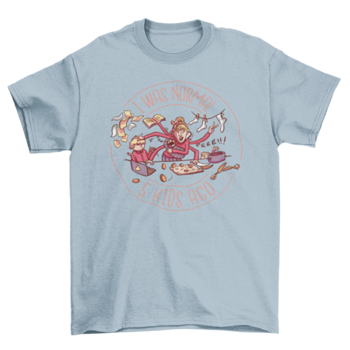 Busy mother funny badge t-shirt