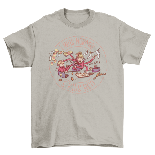 Busy mother funny badge t-shirt
