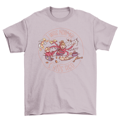Busy mother funny badge t-shirt