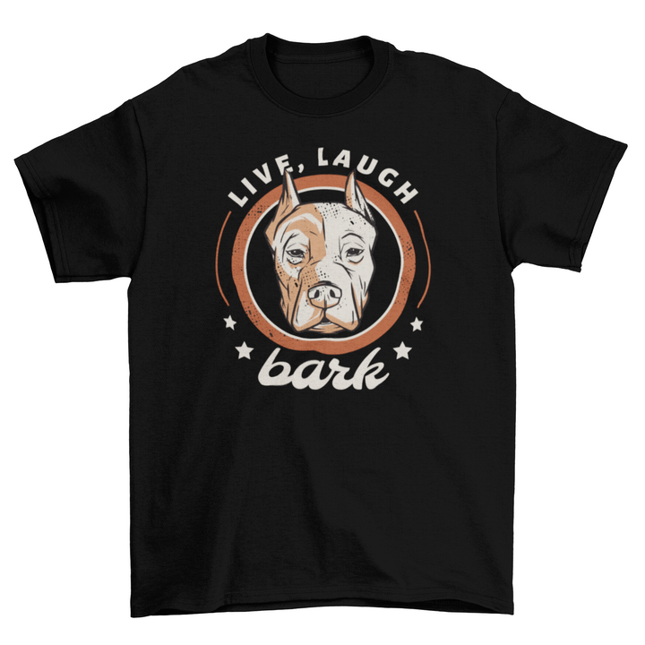 Pitbull dog badge t-shirt design