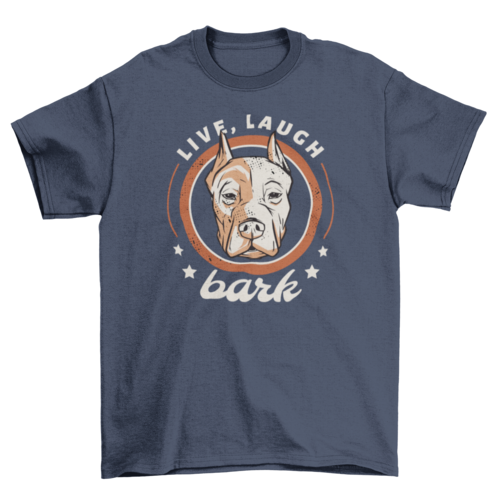 Pitbull dog badge t-shirt design