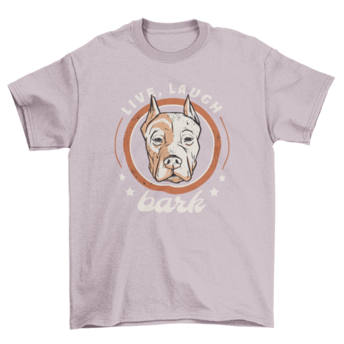 Pitbull dog badge t-shirt design