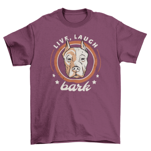 Pitbull dog badge t-shirt design