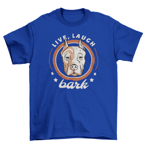 Pitbull dog badge t-shirt design