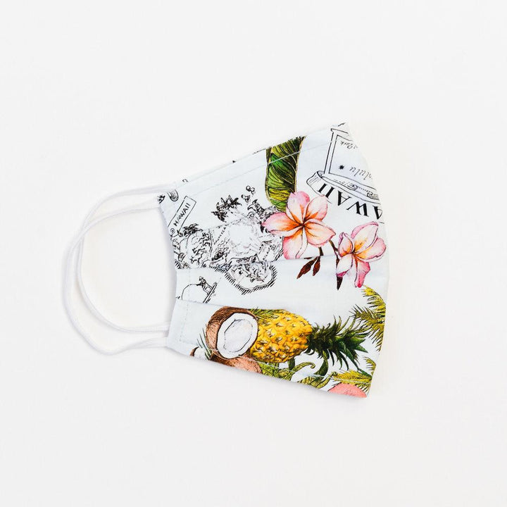 Vintage Hawaii Large Face Mask