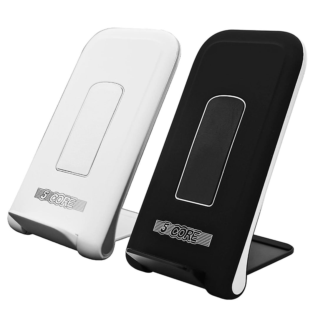 5 Core Wireless Charger 10W Max Fast Wireless Charging Pad Glass Top