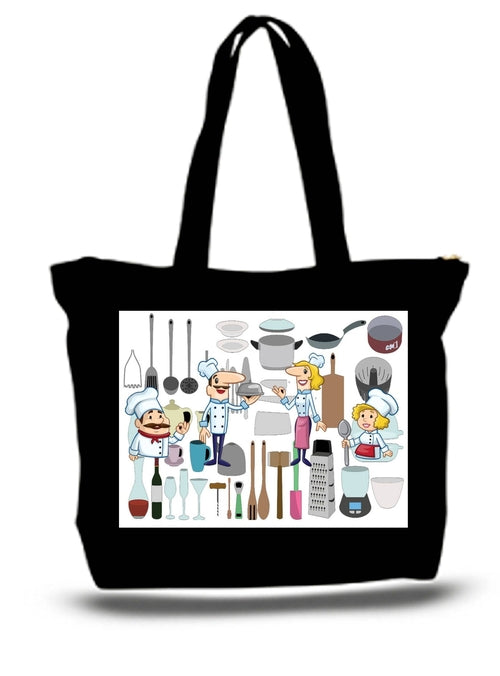 Kitchen Utensils Large Tote New Zipper Bag