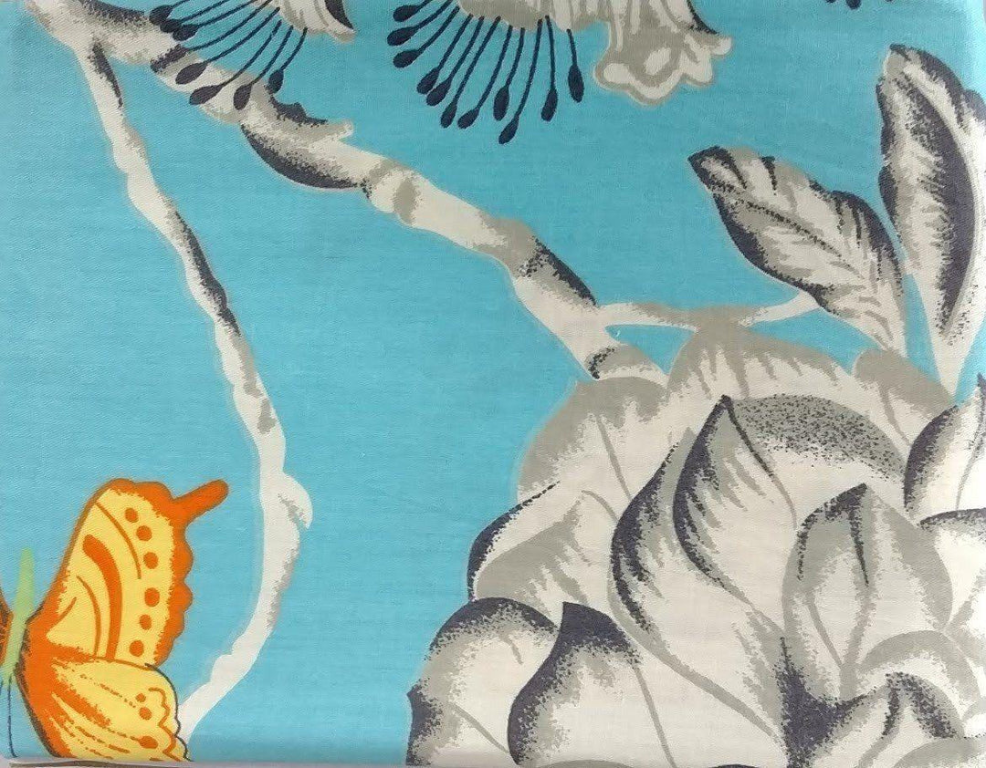 Tache 2-3 PC Cotton Butterfly Wonderland Blue Floral Colorful Girly