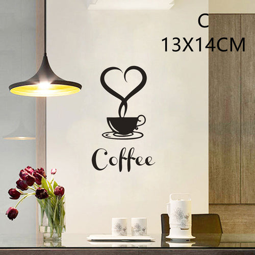 English Proverbs Wall Stickers Kitchen Knife And Fork Creative Sticker