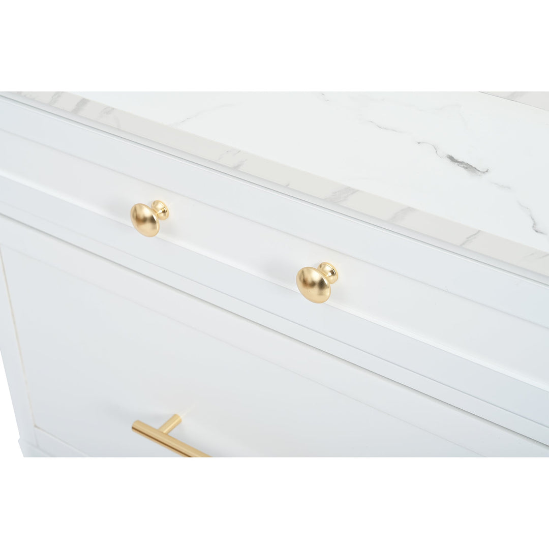 Modern 83.7inch High Kitchen Pantry, Freestanding Tall Kitchen Hutch