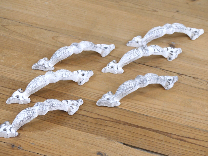 12 Handles Door Pull Cast Iron Gate Cabinet Drawer Kitchen 5 3/4"