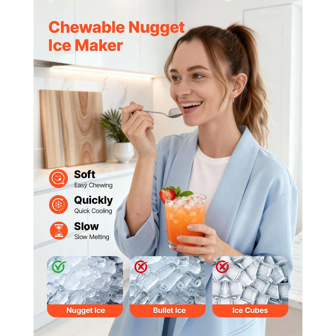 Countertop Ice Maker, 44 lbs per Day, Self-Cleaning Portable Machine