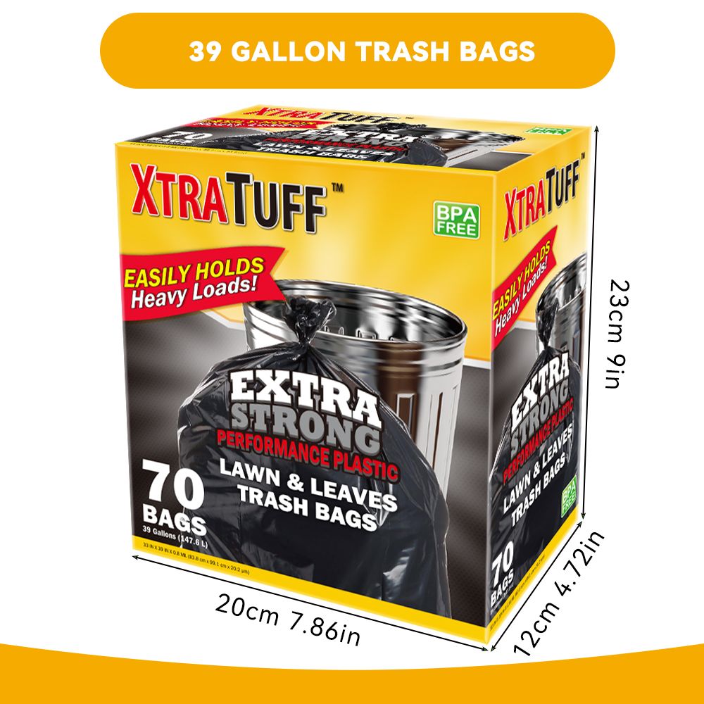 Boxed Disposable Garbage Bag 70 Pieces Puncture Tear Resistant Trash
