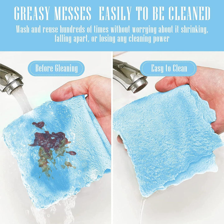 24 Pack Kitchen Dishcloths - Does Not Shed Fluff - Reusable Dish