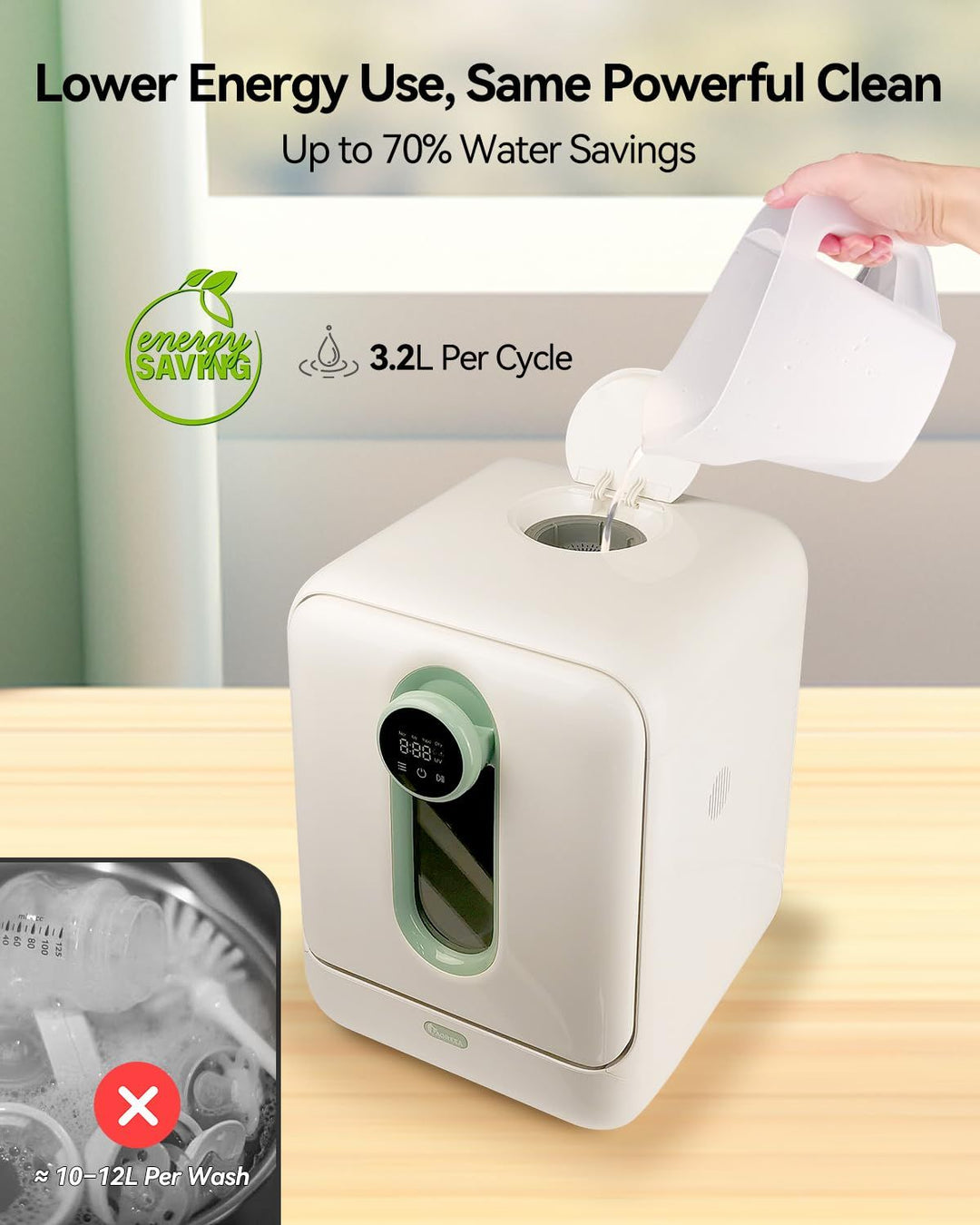 Baby Bottle Washer, Sterilizer and Dryer Pro Cleaning Machine with