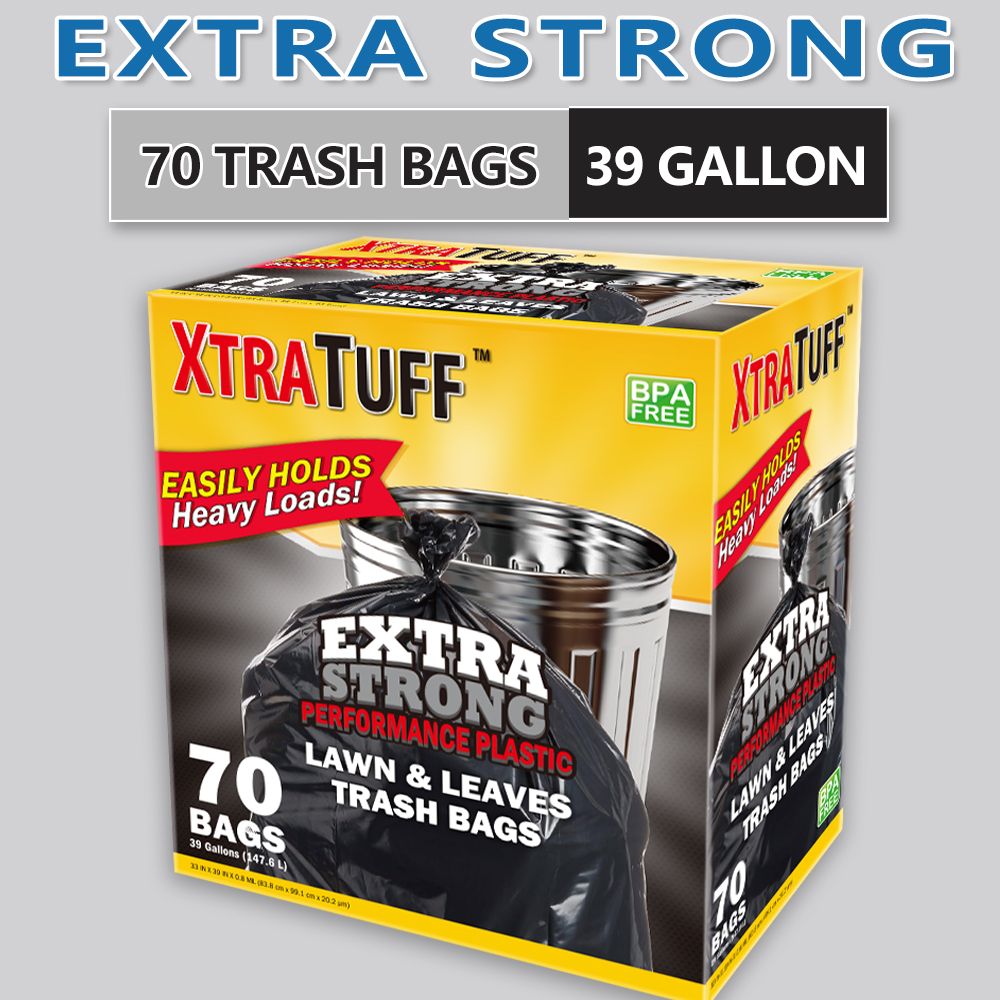 Boxed Disposable Garbage Bag 70 Pieces Puncture Tear Resistant Trash