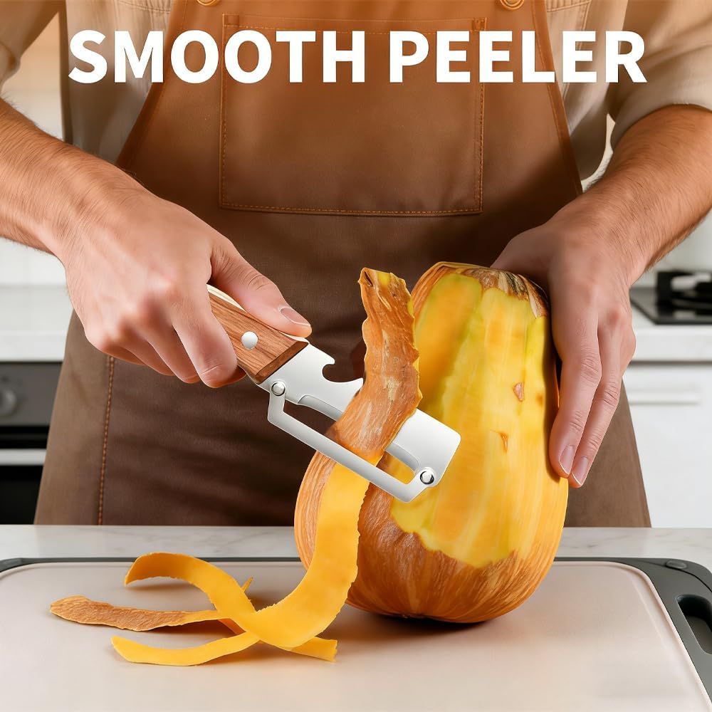 Multi-Functional Vegetable Peeler fo Kitchen: 2 in 1 Stainless Steel