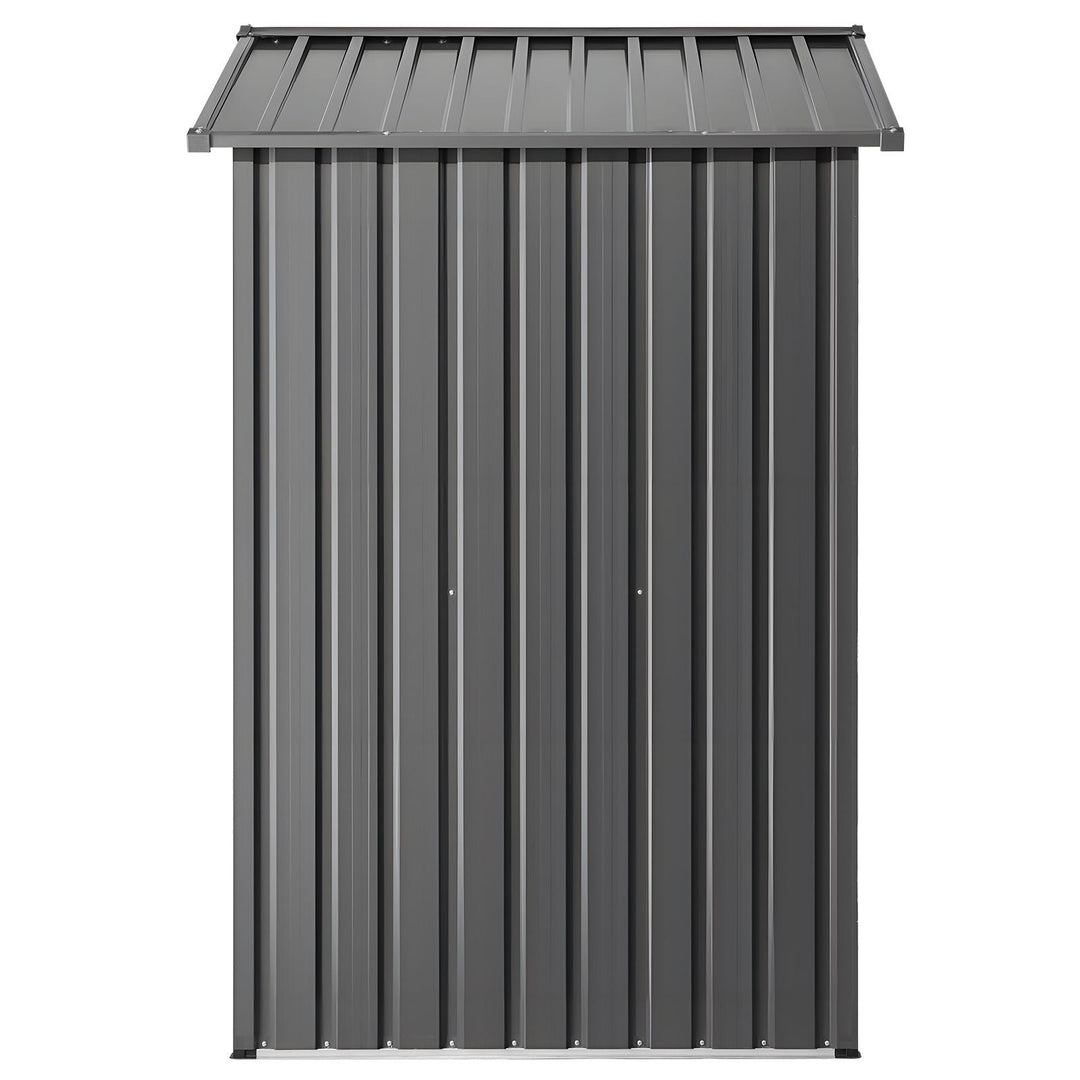 6 x 4 FT Metal Garden Shed, Outdoor Storage Shed with Lockable Doors &