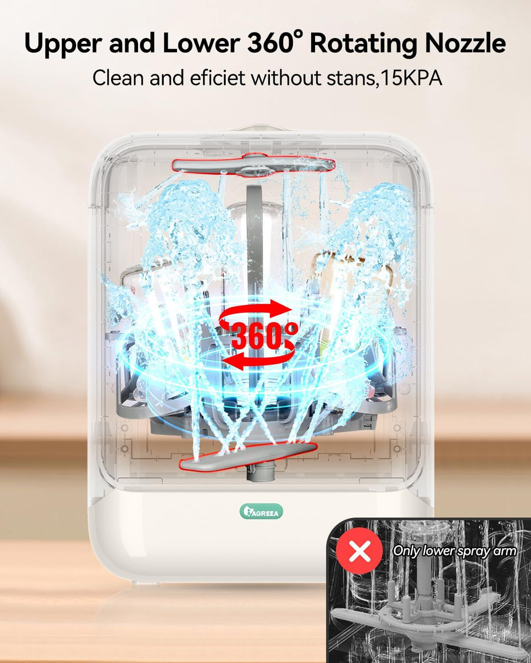 Baby Bottle Washer, Sterilizer and Dryer Pro Cleaning Machine with