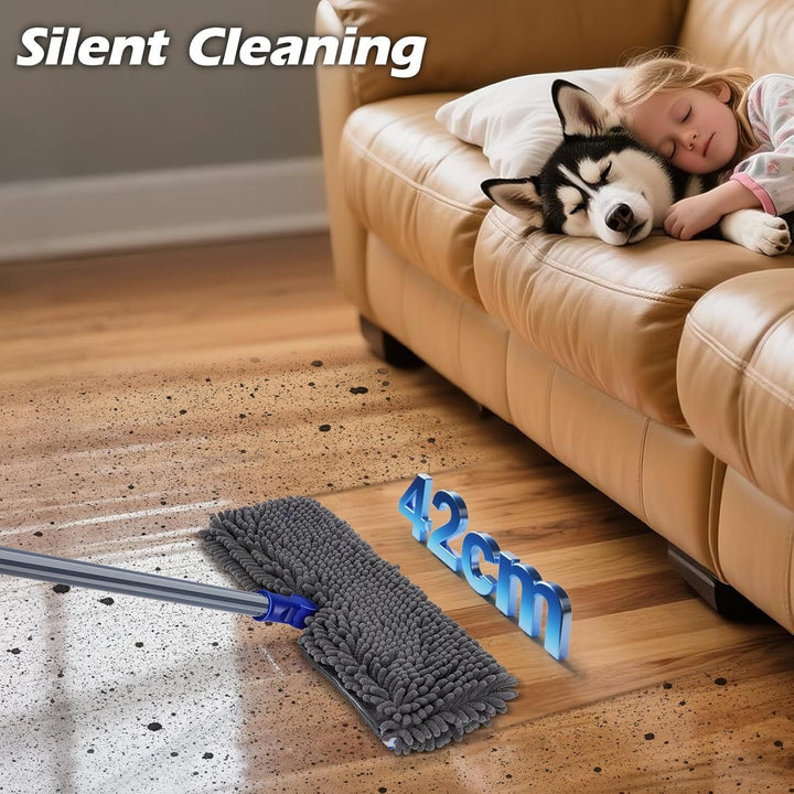 Two Sided Dust Mop Floor Cleaning System, MASTERTOP 360 Microfiber Mop