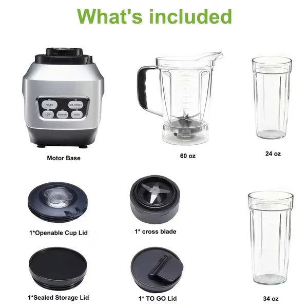 Moothie Blender, Countertop Blenders For Kitchen With 23 34 60oz