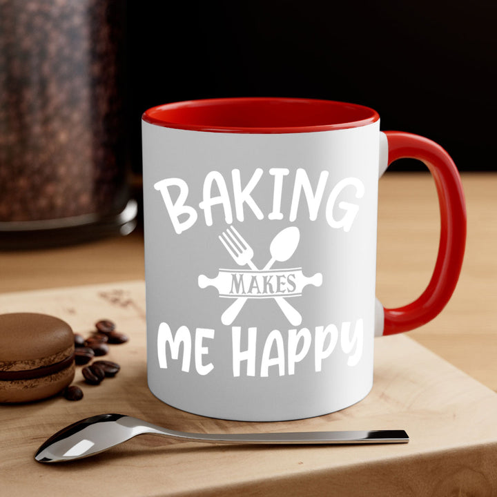 baking makes me happy 54#- kitchen-Mug / Coffee Cup