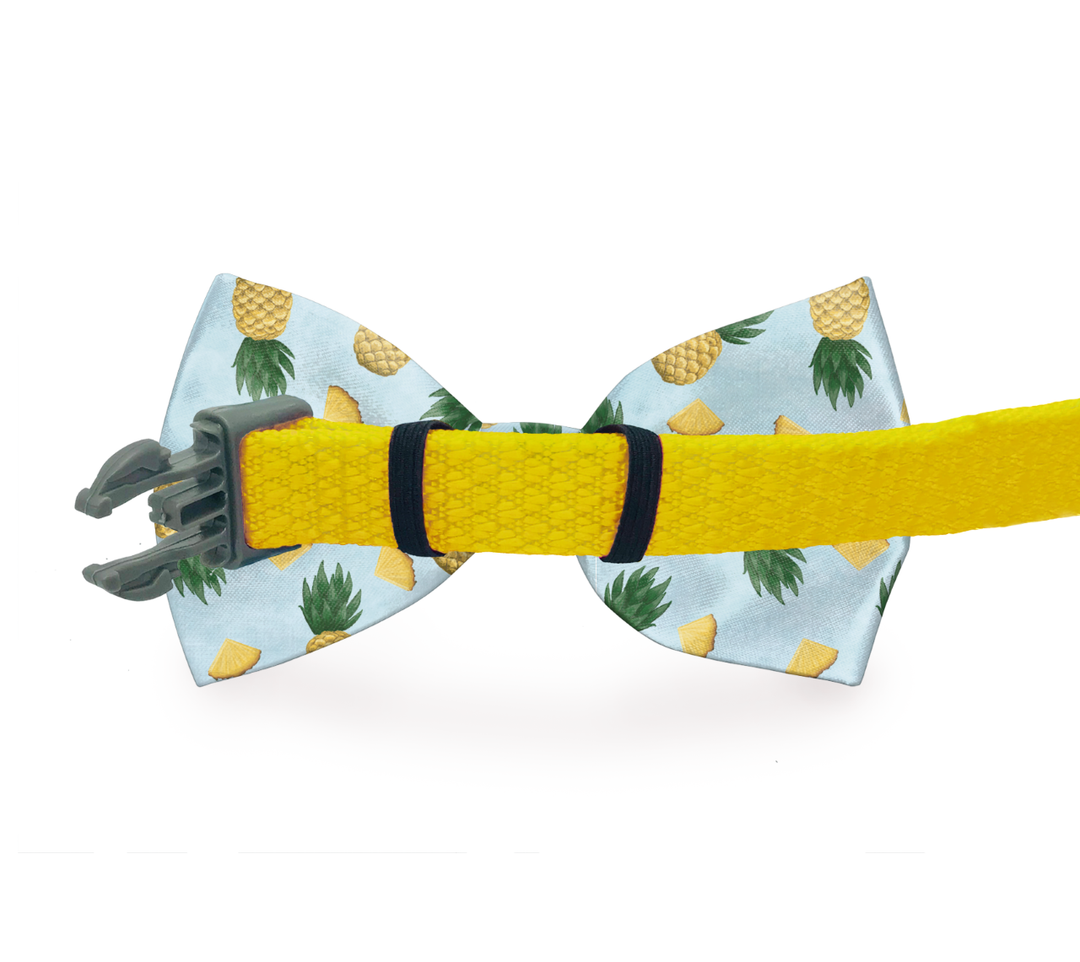 Tiny Flowers Pink Dog Bow Tie